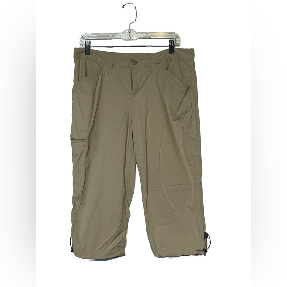 🌿 Eddie Bauer Hiking Capri Pants Sz S • 5 Pockets • Outdoor Adventure Ready!